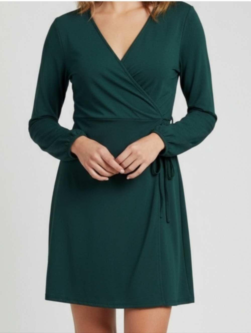 Jacqueline De Yong Lauren Belt Dress NWT Green